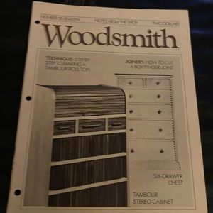 🎉5/$10🎉 Woodsmith magazine number 17 September 1981 tambour stereo cabinet